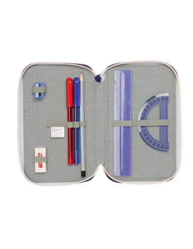 Plumier Triple 37 Pcs F.C.Barcelona 2ª Equipacion | Reino Escolar: Mochilas y Regalos