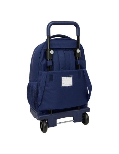 Mochila Grande Con Ruedas Compact Extraible F.C.Barcelona 2ª Equipacion | Reino Escolar: Mochilas y Regalos