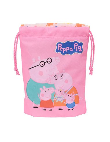 Saquito Merienda Peppa Pig "Baby Pig" | Reino Escolar: Mochilas y Regalos