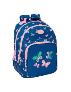 Mochila Doble Adaptable a Carro Blackfit8 "Mariposas" | Reino Escolar: Mochilas y Regalos