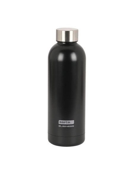 Botella Termo Acero Inoxidable 500ml Safta Business "Black" | Reino Escolar: Mochilas y Regalos