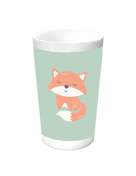 Set de Platos Cubiertos y Vaso SAFTA Preescolar "Zorrito"