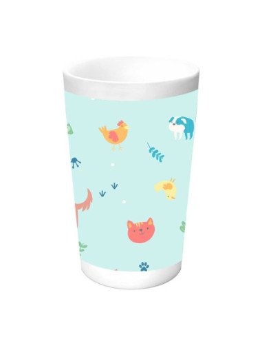 Set de Platos Cubiertos y Vaso SAFTA Preescolar "Pandi"
