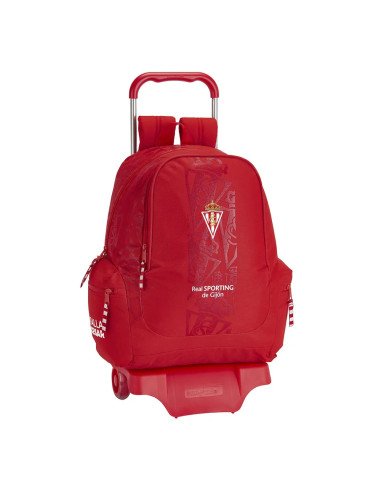 Mochila662  +  Carro 905 Real Sporting De Gijon Corporativa | Reino Escolar: Mochilas y Regalos