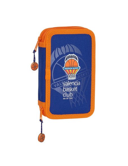 Plumier Doble Pequeño 28 Pcs Valencia Basket | Reino Escolar: Mochilas y Regalos