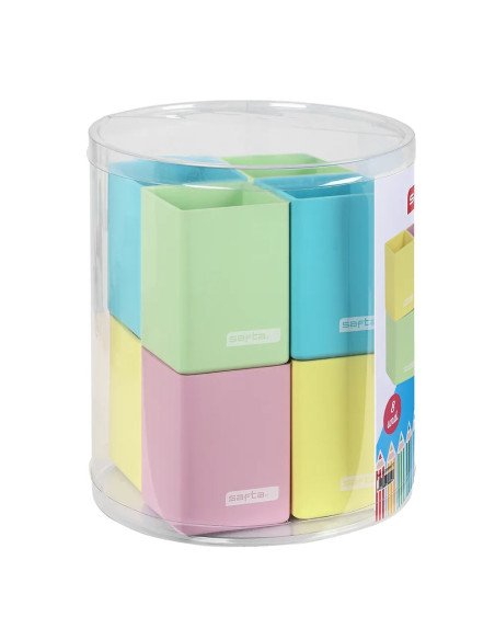 Set 8 Cubiletes Silicona Surt. Safta | Reino Escolar: Mochilas y Regalos