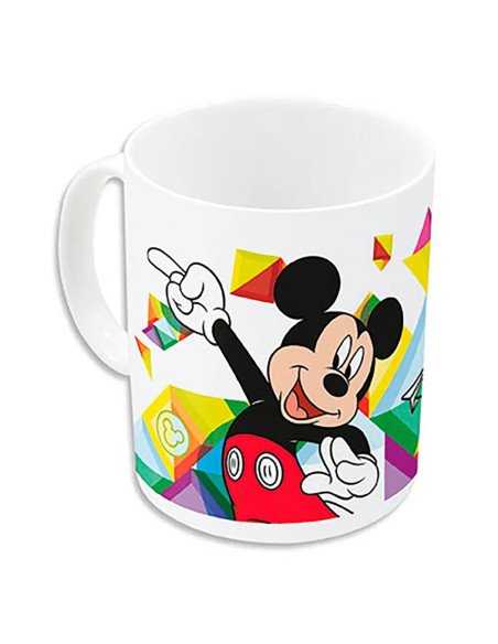 Taza Grande 325ml Mickey Mouse "Happy Smiles" | Reino Escolar: Mochilas y Regalos