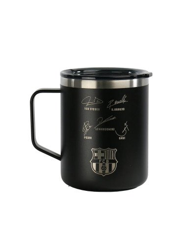 Taza Termo 400ml F.C.Barcelona "Black" | Reino Escolar: Mochilas y Regalos