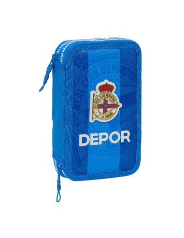 Plumier Doble Pequeño 28 Pcs Real Deportivo De La Coruña | Reino Escolar: Mochilas y Regalos