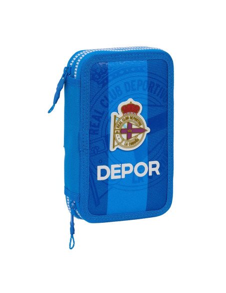 Plumier Doble Pequeño 28 Pcs Real Deportivo De La Coruña | Reino Escolar: Mochilas y Regalos