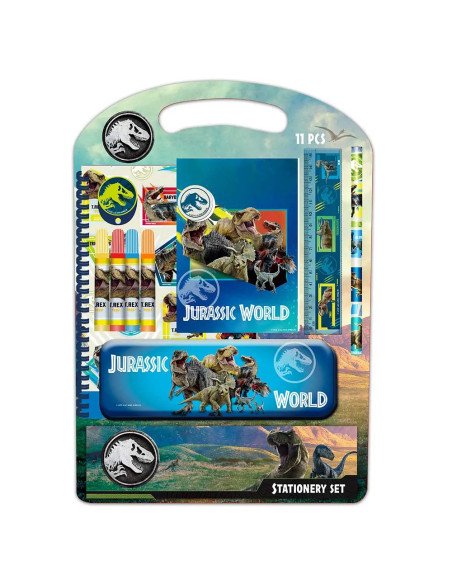 Set Escritura Jurassic World | Reino Escolar: Mochilas y Regalos