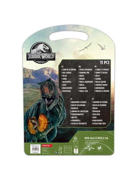 Set Escritura Jurassic World | Reino Escolar: Mochilas y Regalos