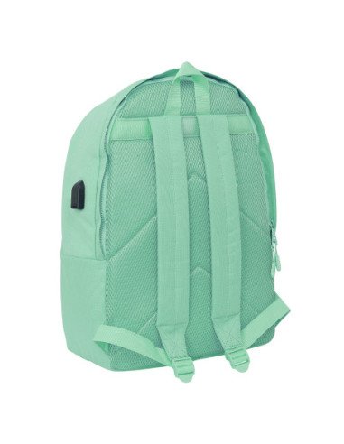 Mochila Doble Para Portatil 15.6" + Usb Munich Basicos "Turquesa" | Reino Escolar: Mochilas y Regalos