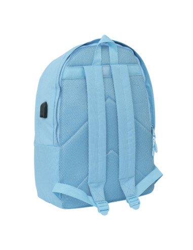 Mochila Doble para Portátil 15.6" + USB Munich Basicos "Azul"