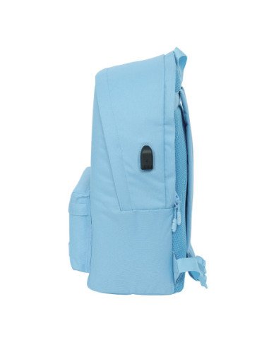 Mochila Doble para Portátil 15.6" + USB Munich Basicos "Azul"