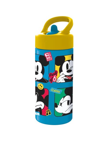 Botella 410ml Mickey Mouse "Good Day" | Reino Escolar: Mochilas y Regalos