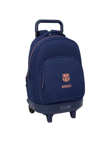 Mochila Grande Con Ruedas Compact Extraible F.C.Barcelona 2ª Equipacion | Reino Escolar: Mochilas y Regalos