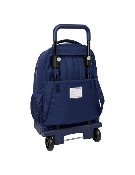 Mochila Grande Con Ruedas Compact Extraible F.C.Barcelona 2ª Equipacion | Reino Escolar: Mochilas y Regalos