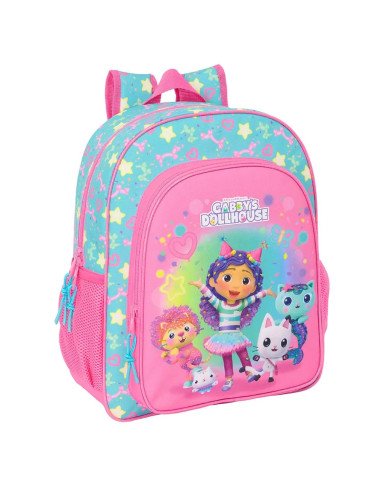 Mochila Junior Adaptable A Carro Gabby'S Dollhouse "Confetti" | Reino Escolar: Mochilas y Regalos