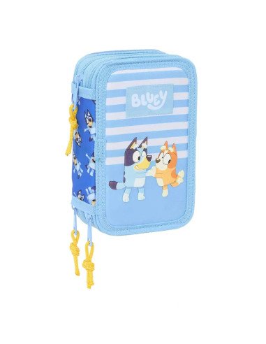 Plumier Triple 37 Pcs Bluey "Let'S Play" | Reino Escolar: Mochilas y Regalos