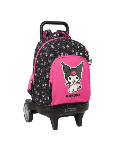 Mochila Grande Con Ruedas Compact Evol. Ext. Kuromi | Reino Escolar: Mochilas y Regalos