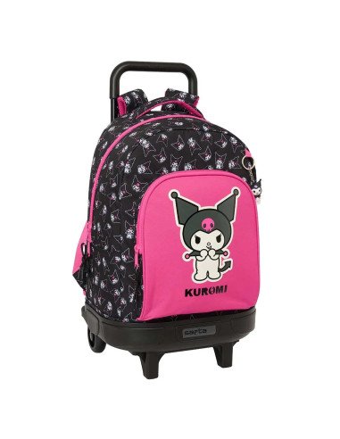 Mochila Grande Con Ruedas Compact Extraible Kuromi | Reino Escolar: Mochilas y Regalos