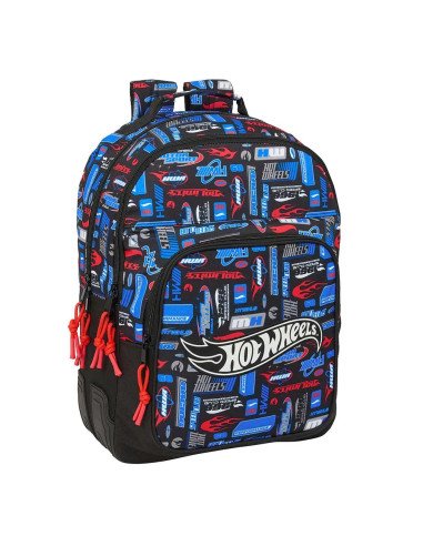 Mochila Doble Adaptable A Carro Hot Wheels | Reino Escolar: Mochilas y Regalos
