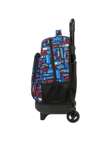 Mochila Grande Con Ruedas Compact Ext.Simple Hot Wheels | Reino Escolar: Mochilas y Regalos