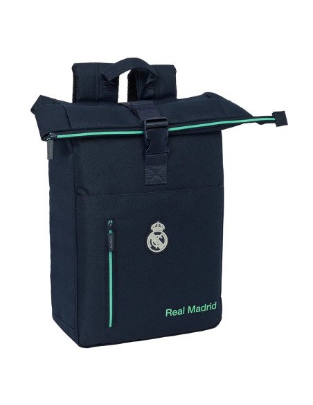 Mochila Solapa Para Portatil 15.6'' Real Madrid 2ª Equipacion 25/26 | Reino Escolar: Mochilas y Regalos