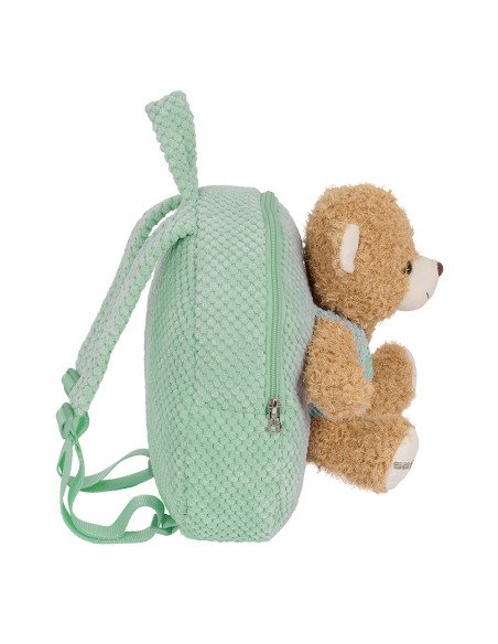 Mochila Preescolar Con Osito Safta Turquesa | Reino Escolar: Mochilas y Regalos