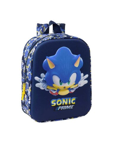 Mochila Guarderia 3D Sonic "City" | Reino Escolar: Mochilas y Regalos