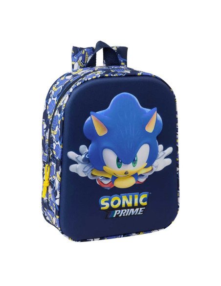 Mochila Guarderia 3D Sonic "City" | Reino Escolar: Mochilas y Regalos