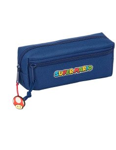 Portatodo Triple Peq. Con Goma Elast. 22Cm Super Mario "Mamma Mia" | Reino Escolar: Mochilas y Regalos