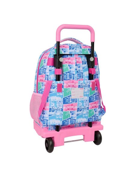 Mochila Grande Con Ruedas Compact Extraible Barbie | Reino Escolar: Mochilas y Regalos