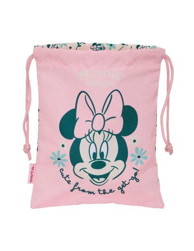 Saquito Merienda Minnie Mouse "Minty" | Reino Escolar: Mochilas y Regalos