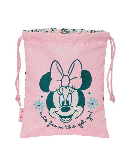 Saquito Merienda Minnie Mouse "Minty" | Reino Escolar: Mochilas y Regalos