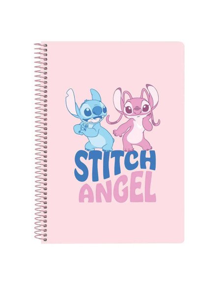 Libreta Cuarto 80 H. Tapas Duras Stitch "Ohana" | Reino Escolar: Mochilas y Regalos