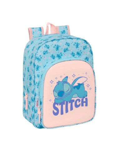 Mochila Infantil Bolsillos Adaptable A Carro Stitch "Ohana" | Reino Escolar: Mochilas y Regalos