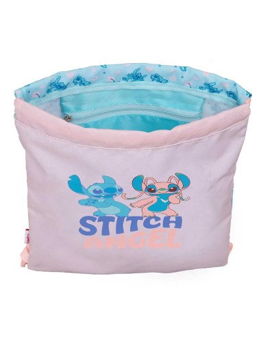 Saco Plano Junior Stitch "Ohana" | Reino Escolar: Mochilas y Regalos