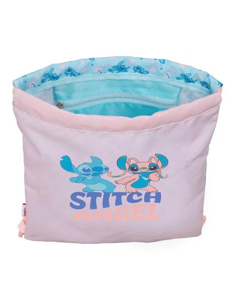 Saco Plano Junior Stitch "Ohana" | Reino Escolar: Mochilas y Regalos