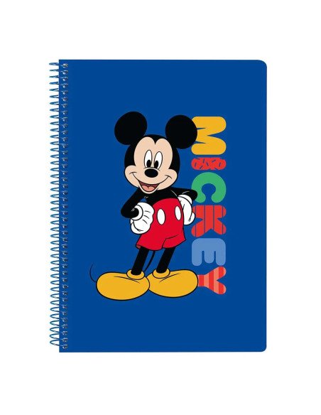 Libreta Cuarto 80 H. Tapas Duras Mickey Mouse "Today" | Reino Escolar: Mochilas y Regalos