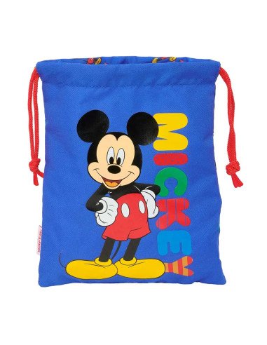 Saquito Merienda Mickey Mouse "Today" | Reino Escolar: Mochilas y Regalos