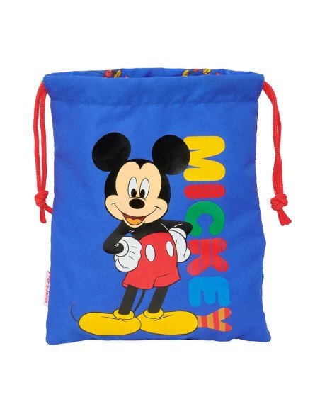 Saquito Merienda Mickey Mouse "Today" | Reino Escolar: Mochilas y Regalos