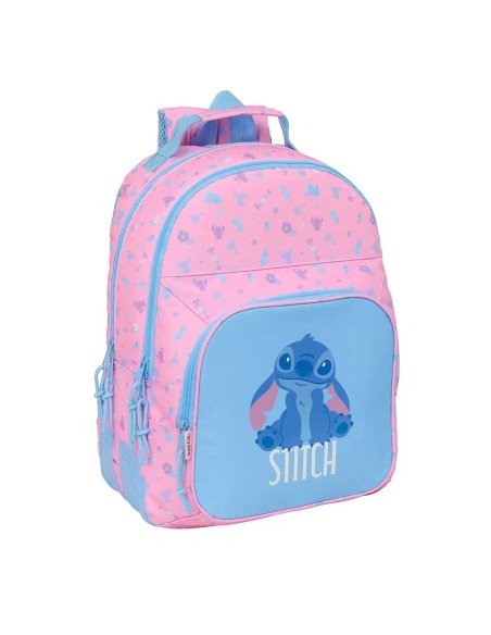 Mochila Doble Adaptable A Carro Stitch "Bright" | Reino Escolar: Mochilas y Regalos