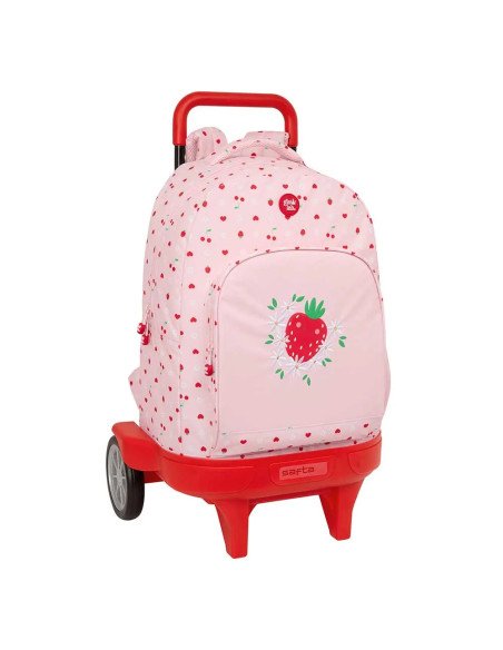 Mochila Grande Con Ruedas Compact Evol. Ext. Glowlab "Frutitas" | Reino Escolar: Mochilas y Regalos