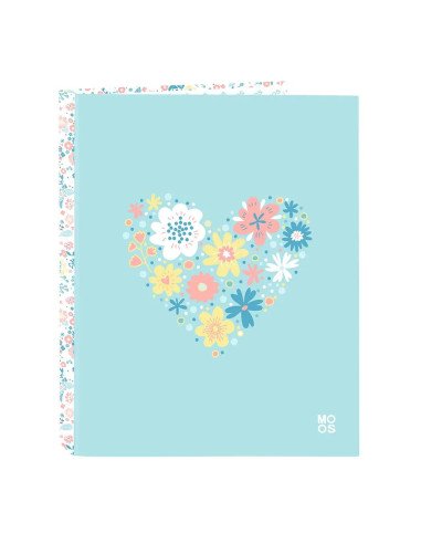 Carpeta Folio 4 Ani.Mixtas Moos "Fiori" | Reino Escolar: Mochilas y Regalos
