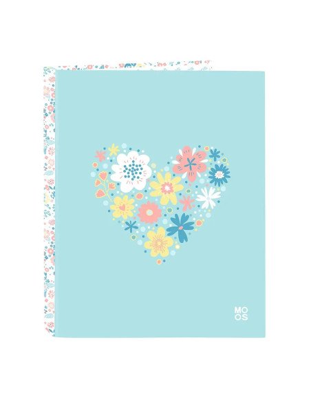 Carpeta Folio 4 Ani.Mixtas Moos "Fiori" | Reino Escolar: Mochilas y Regalos