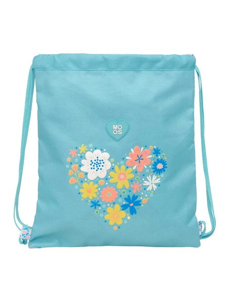 Saco Plano Reciclado Moos "Fiori" | Reino Escolar: Mochilas y Regalos