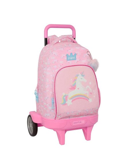Mochila Grande Con Ruedas Compact Evol. Ext. Glowlab Kids | Reino Escolar: Mochilas y Regalos