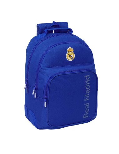 Mochila Doble Adaptable A Carro Real Madrid | Reino Escolar: Mochilas y Regalos